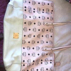 Vintage Pink MCM Tote Bag